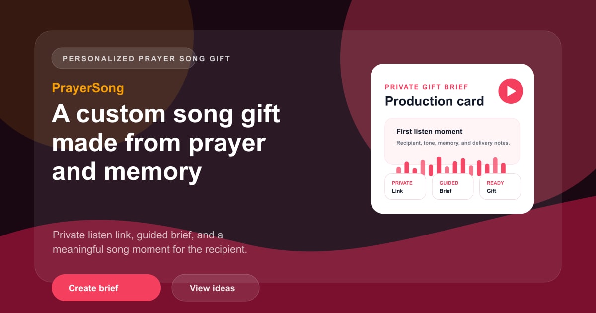 PrayerSong keepsake image for a best friend song